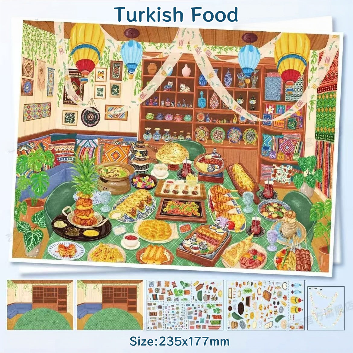 Gala of Tastes-DIY 3D Miniature Sticker Scene