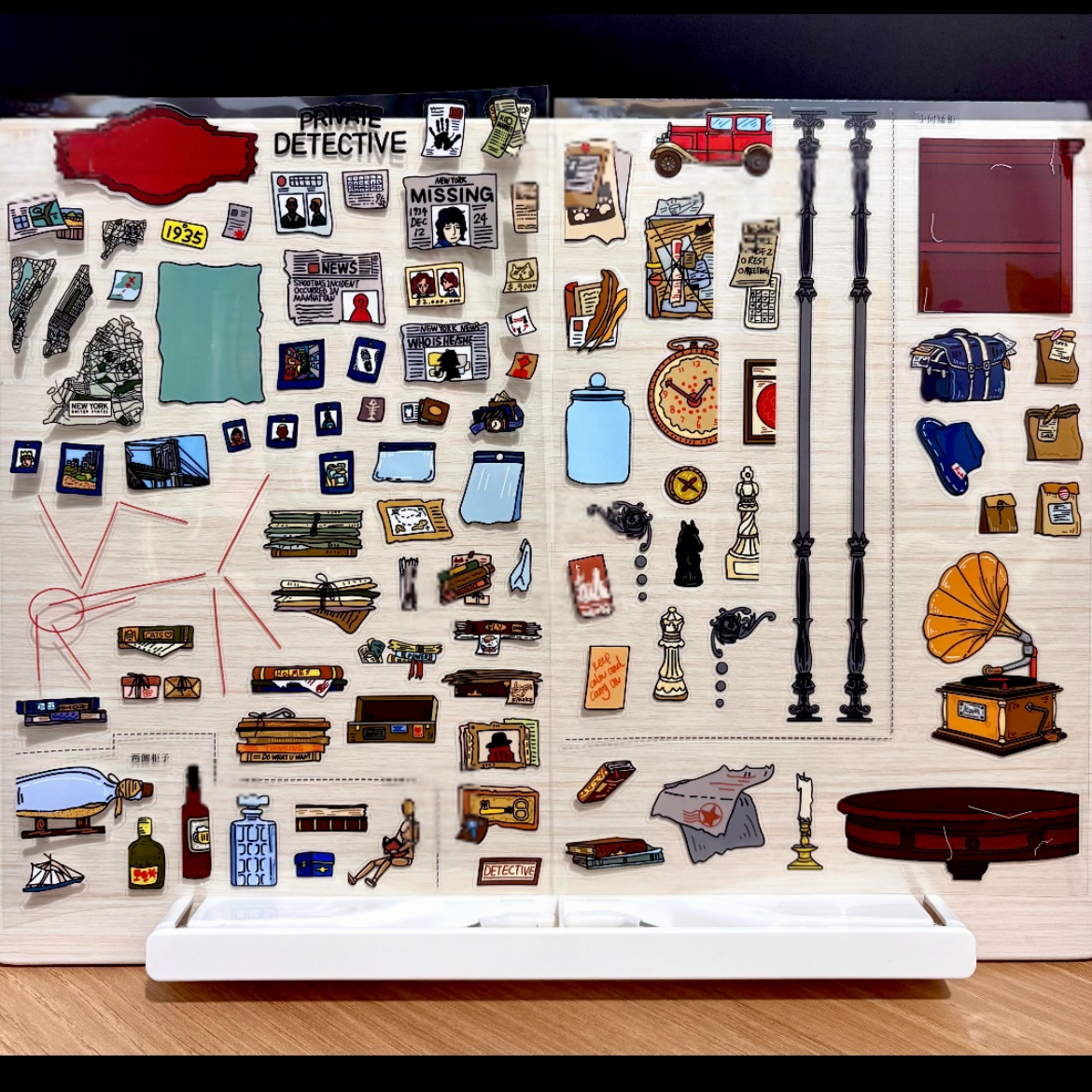 Corner Archives-DIY 3D Miniature Scene Sticker