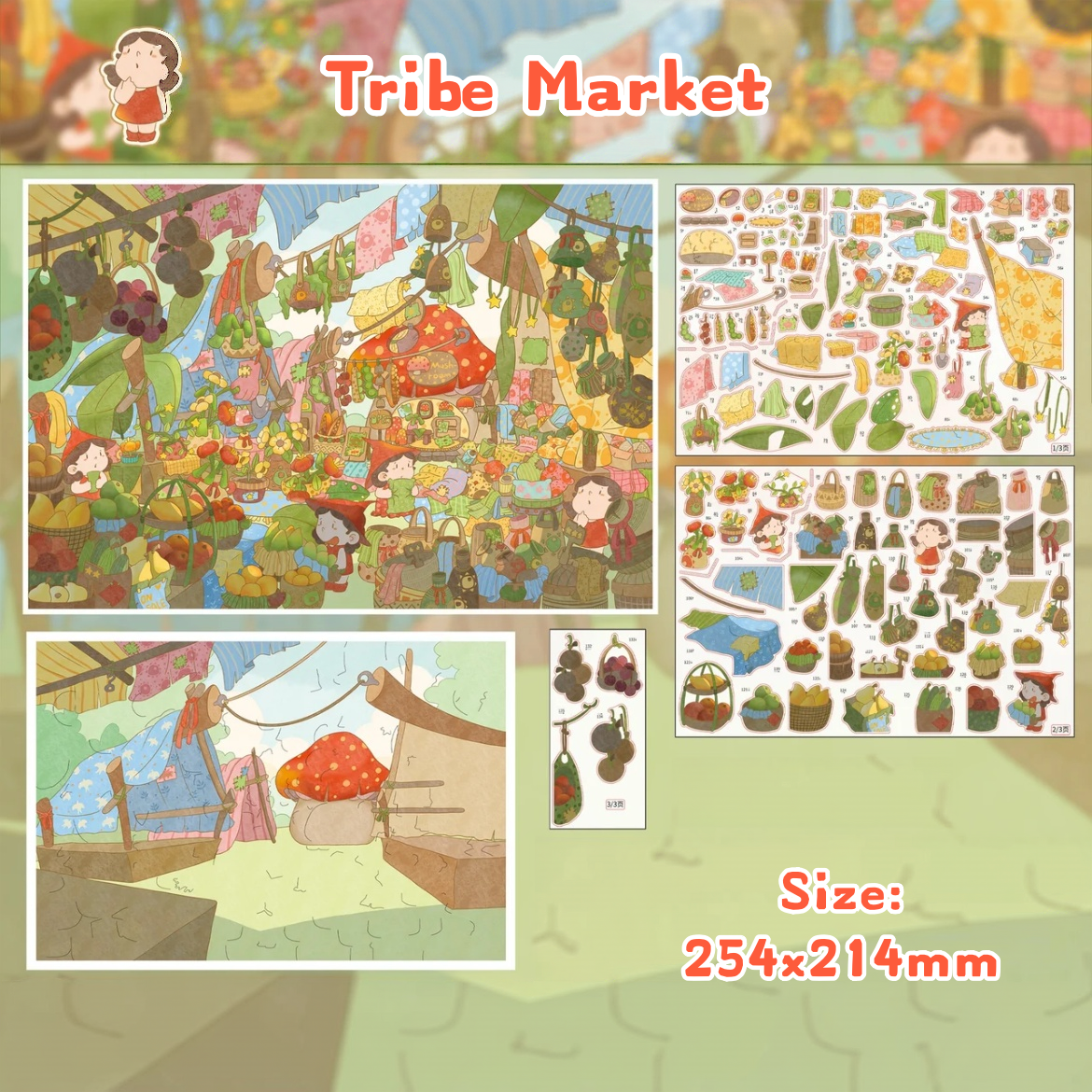 Fable Grove-DIY 3D Miniature Sticker Scene