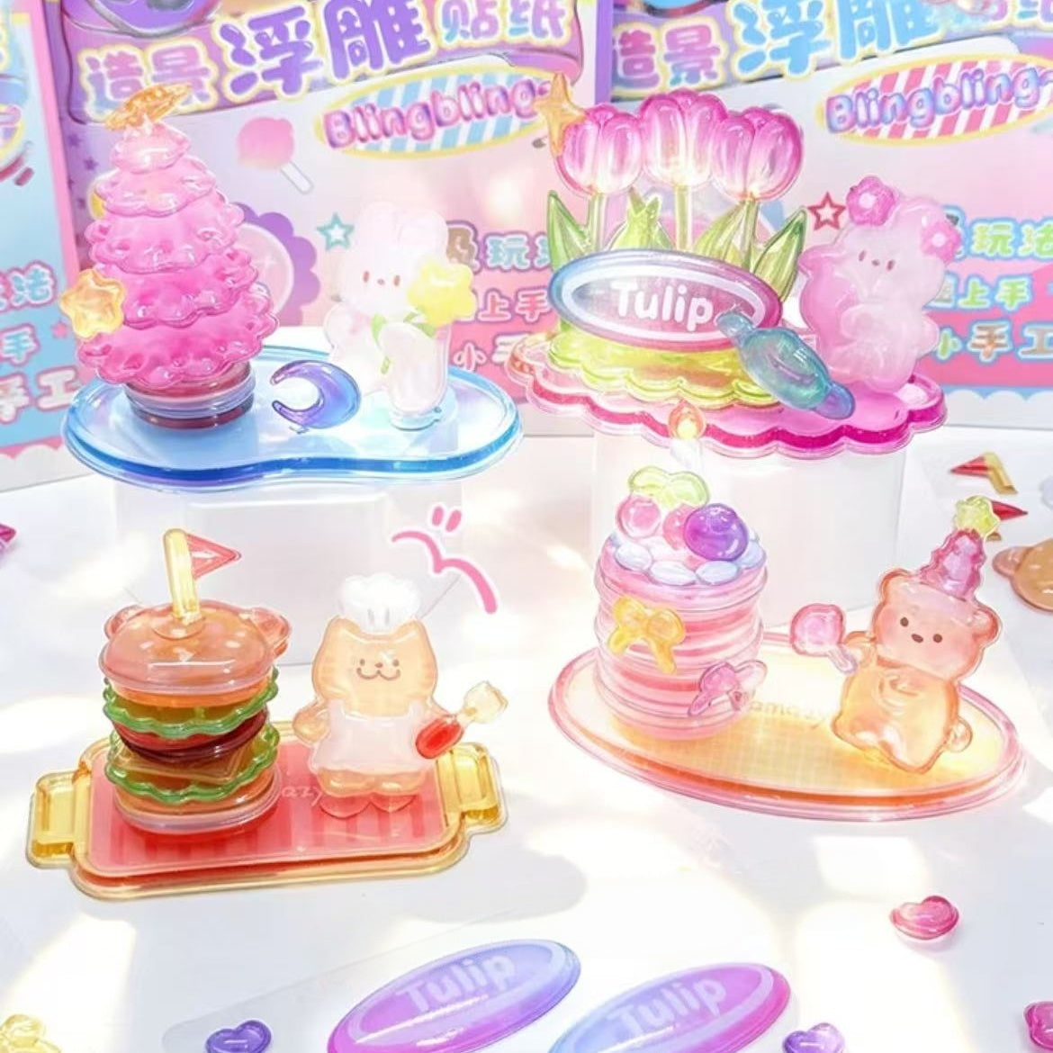 Mini Diorama Dreams-3D Stackable Sticker
