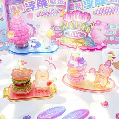 Mini Diorama Dreams-3D Stackable Sticker