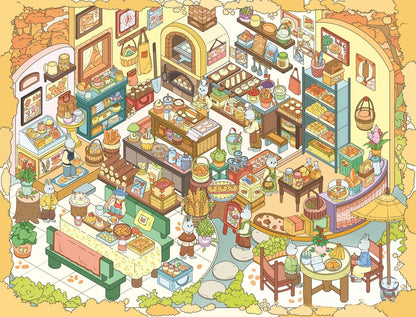 Autumn Baking House-DIY 3D Miniature Scene Sticker
