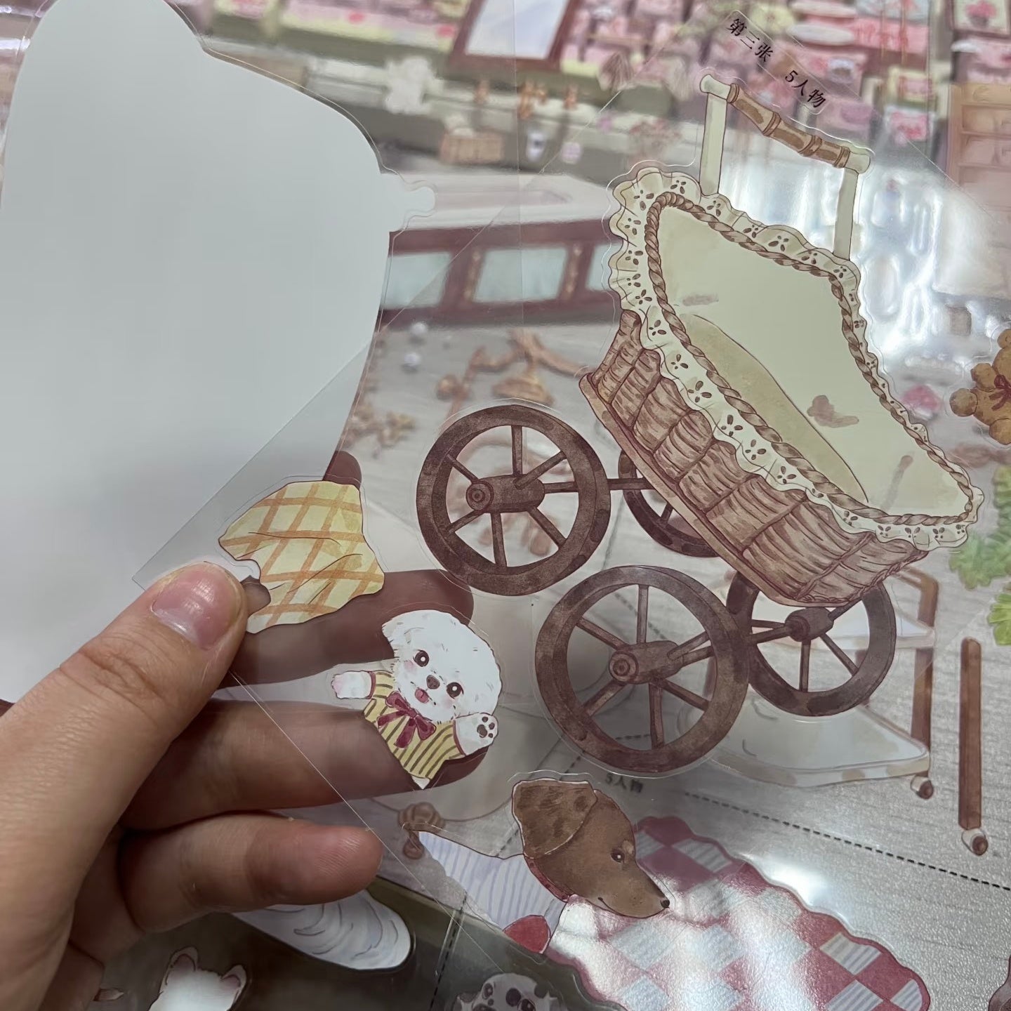 Herb Bathroom-DIY 3D Miniature Scene Sticker