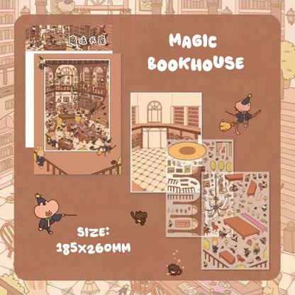 Magic Book House-DIY 3D Miniature Sticker Scene