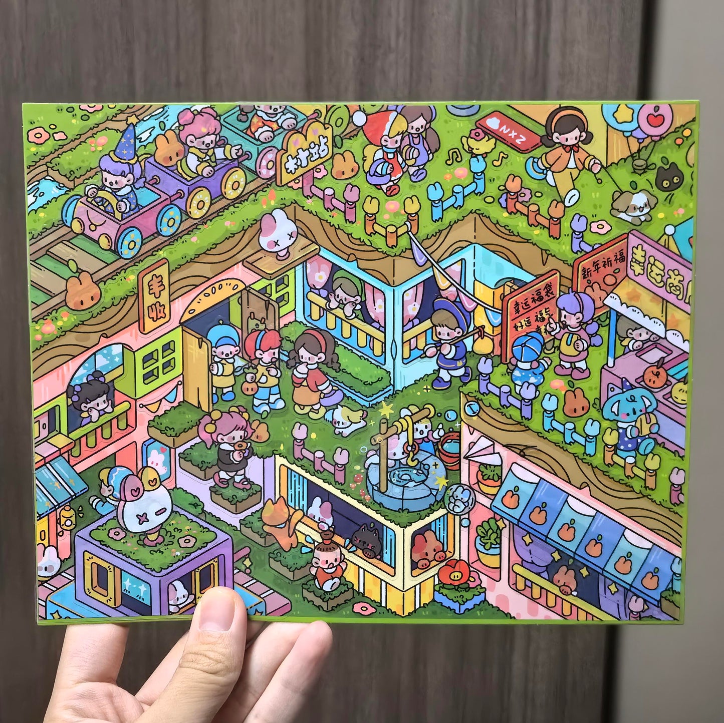 Milky Dreamland-DIY 3D Miniature Scene Sticker