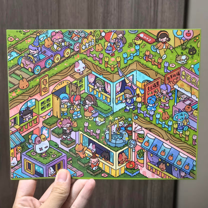 Milky Dreamland-DIY 3D Miniature Scene Sticker