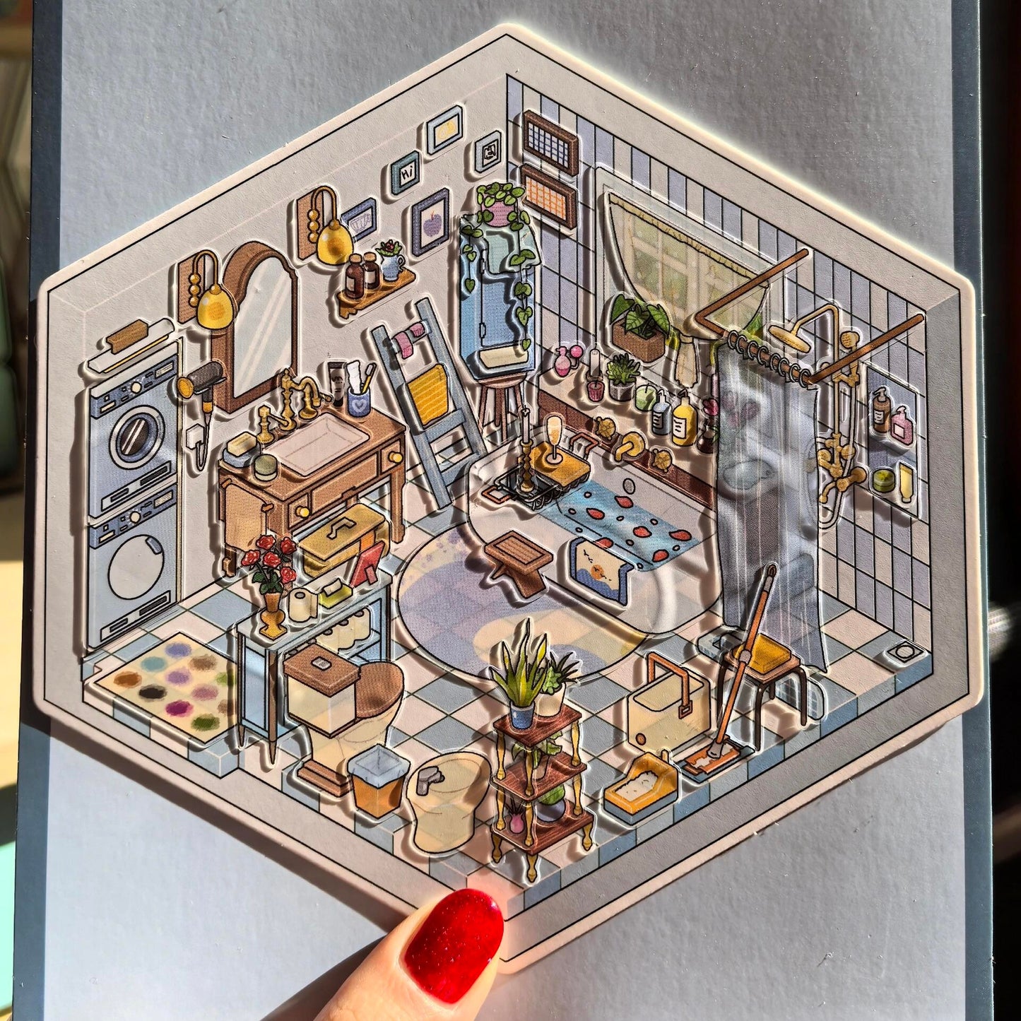 Field Stone-DIY 3D Miniature Sticker Scene