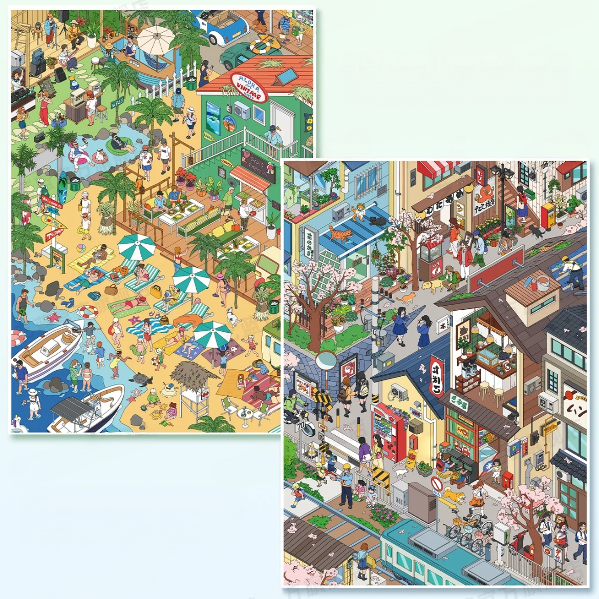 Tiny Town Tales-DIY 3D Miniature Sticker Scene
