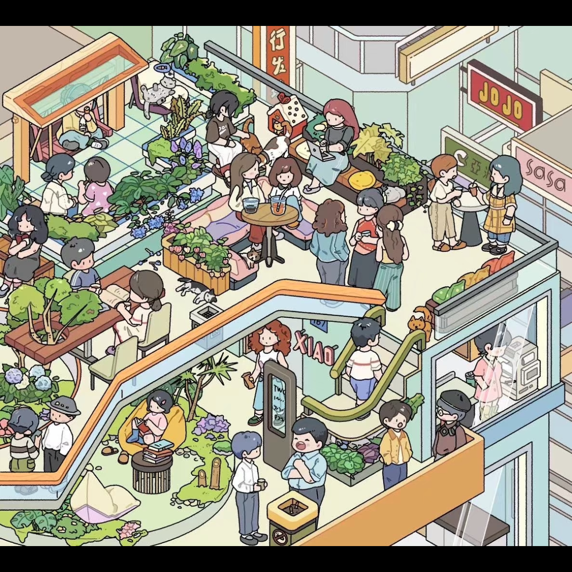 Hong Kong Café-DIY 3D Miniature Scene Sticker