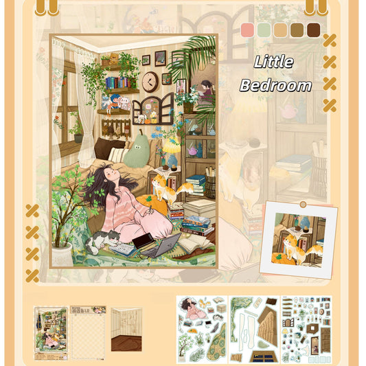 Little House-3D Miniature Scenes Sticker