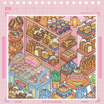 Shelf Display Sticker Book(10 in 1)-DIY 3D Miniature Scene Sticker