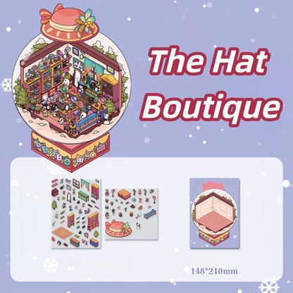 Winter Serene Crystal Poem- DIY 3D Miniature Scenes Sticker