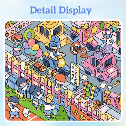 After School Milky Town--DIY 3D Miniature Scene Sticker