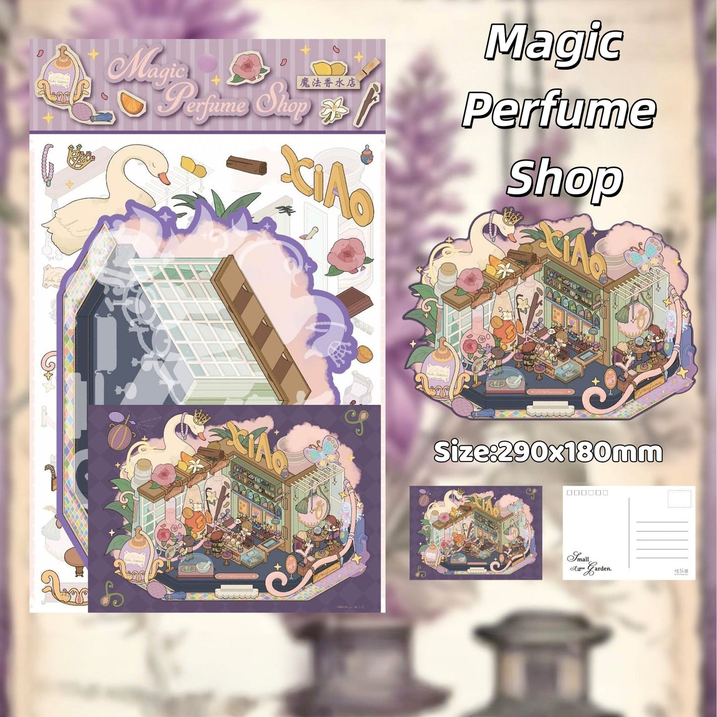 Romantic Poetry-DIY 3D Miniature Scene Sticker