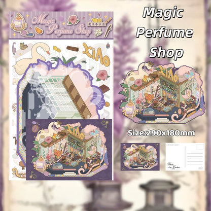 Romantic Poetry-DIY 3D Miniature Scene Sticker