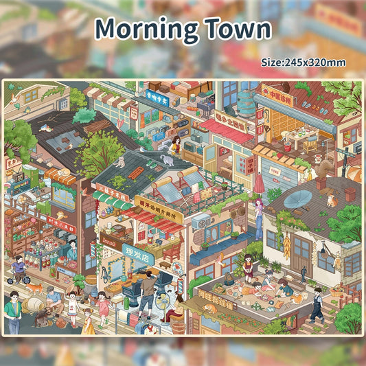 Memory Town--DIY 3D Miniature Scene Sticker