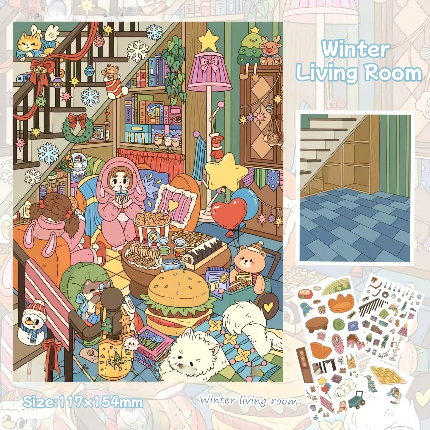 Life in Four Seasons-DIY 3D Scene Sticker-Miniature Scenes