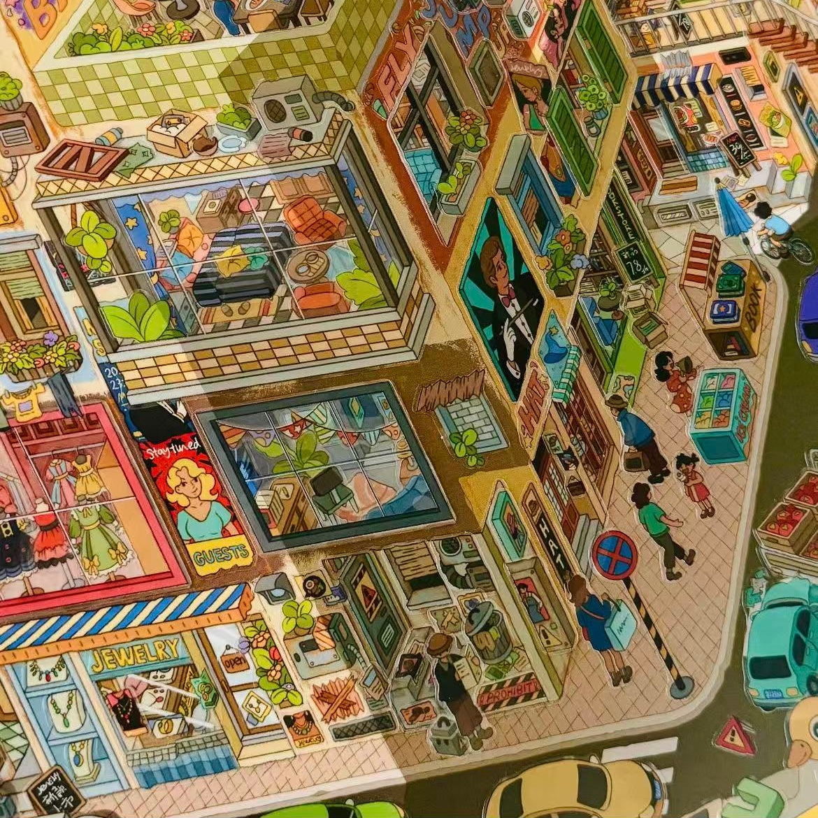 Twilight Hide-DIY 3D Miniature Scene Sticker