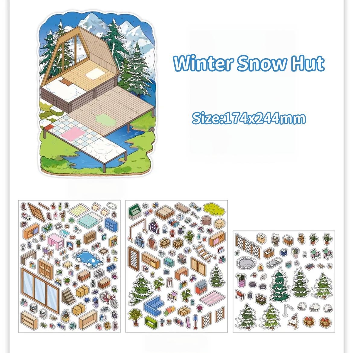 Seasonal Hideaways-DIY 3D Miniature Sticker Scene