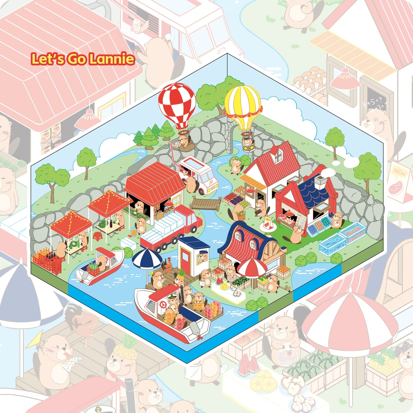 Spring Outing-DIY 3D Miniature Scene Sticker