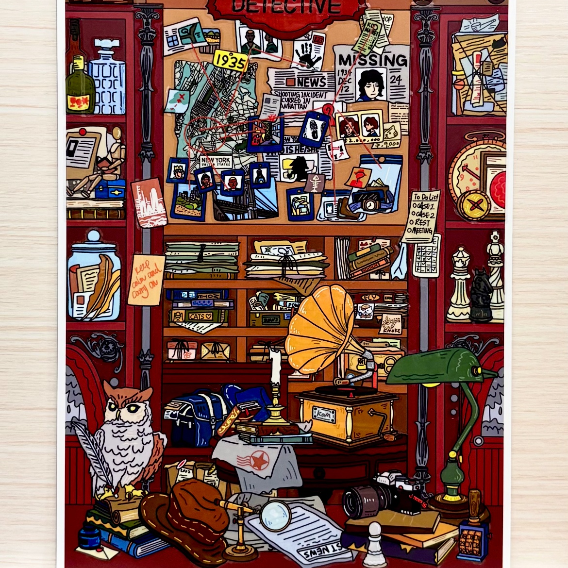 Corner Archives-DIY 3D Miniature Scene Sticker