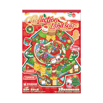 Christmas Collection Book-DIY 3D Miniature Sticker Scene  Book