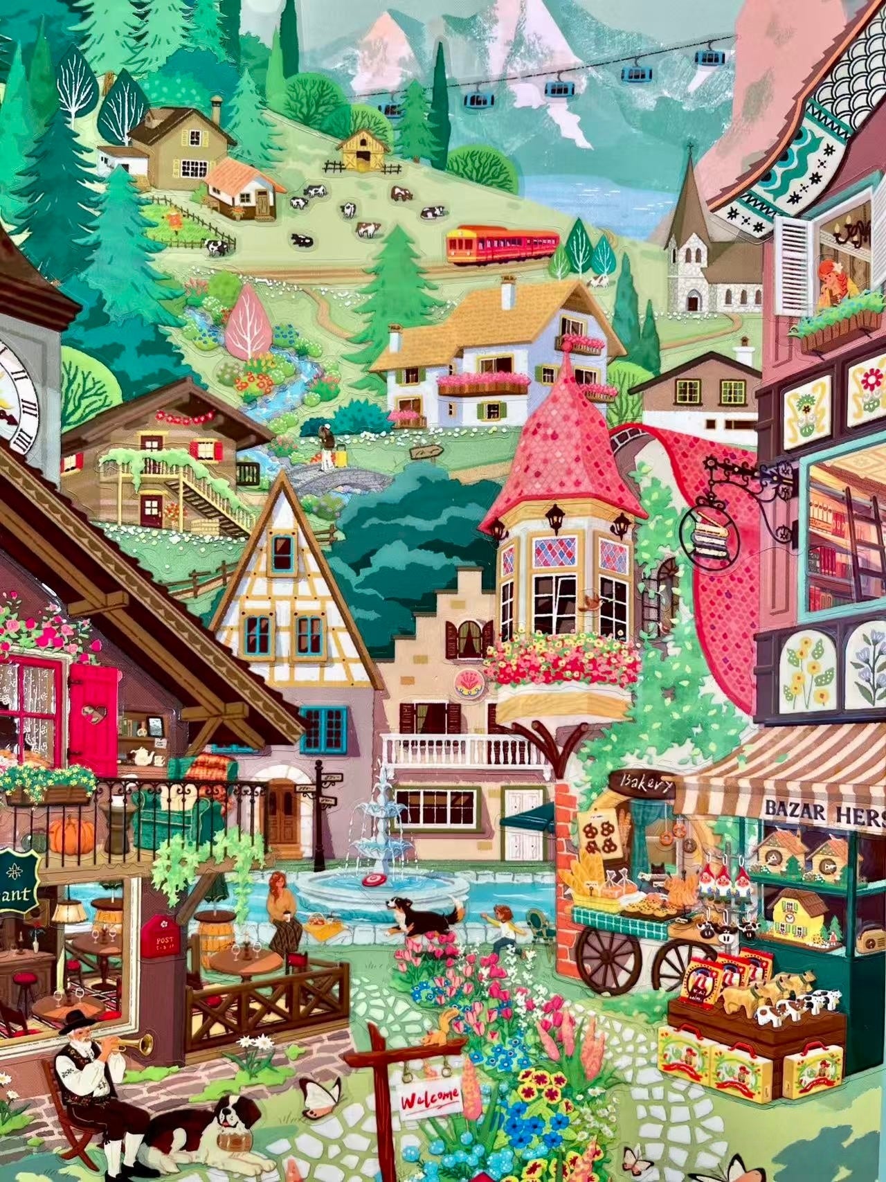 World Travel Series-DIY 3D Miniature Scene Sticker