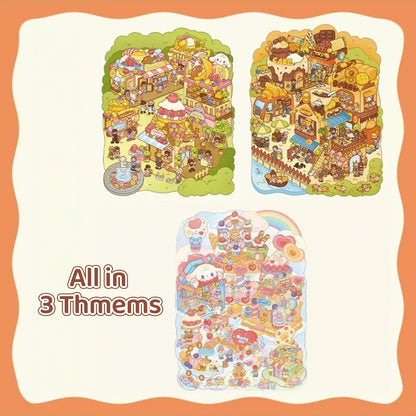 Butter Town--DIY 3D Miniature Sticker Scene