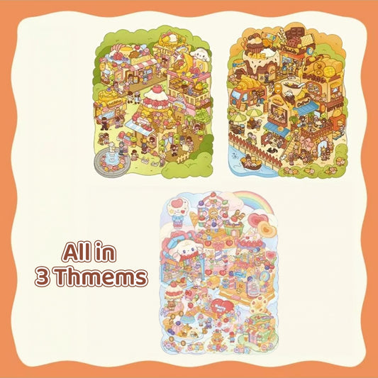 Butter Town-DIY 3D Miniature Sticker Scene