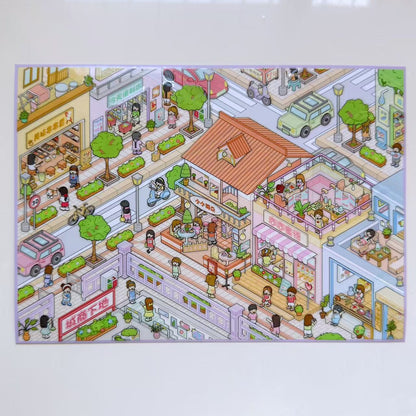 Old Alley Bazaar|Vivid Summer Town-DIY 3D Miniature Sticker Scene
