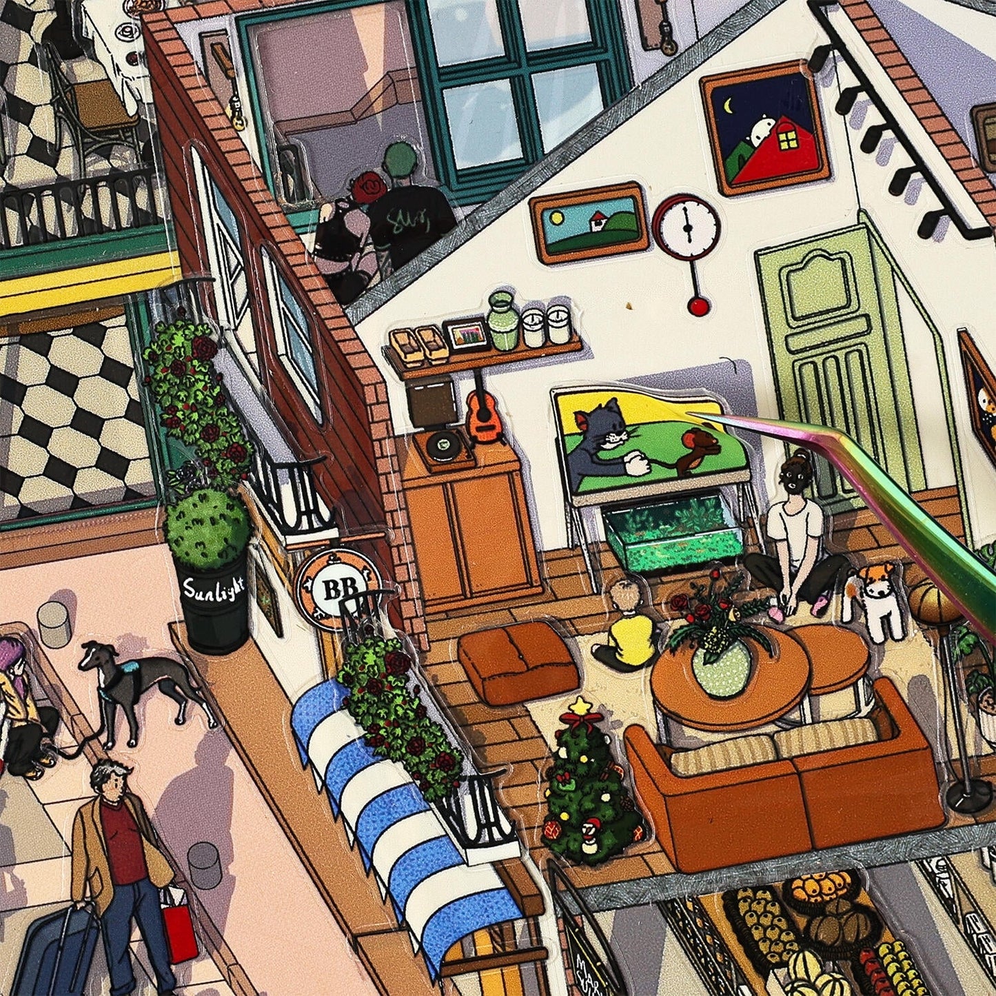 Street Vibe-DIY 3D Miniature Scene Sticker