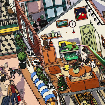 Street Vibe-DIY 3D Miniature Scene Sticker