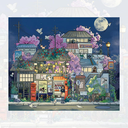 Summer Night-DIY 3D Miniature Scene Sticker