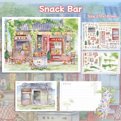 Corner Shop-DIY 3D Miniature Scene Sticker