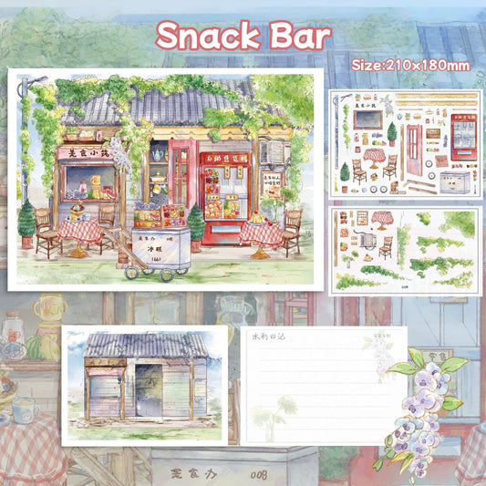 Corner Shop-DIY 3D Miniature Scene Sticker