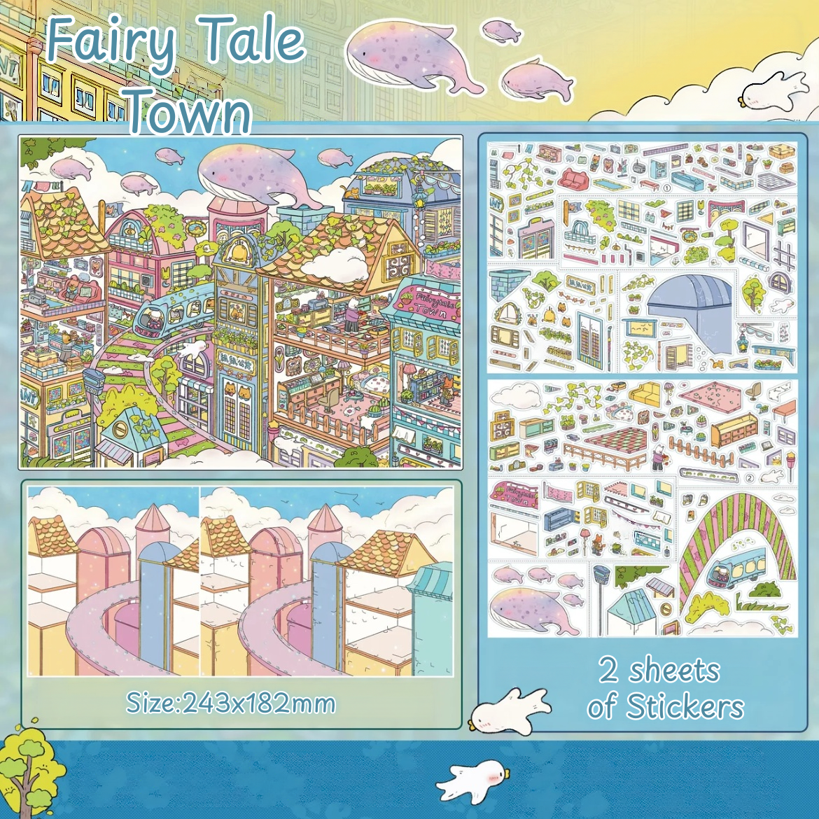Realm Hamlets-DIY 3D Miniature Sticker Scene
