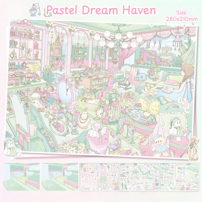 Dreamy Chamber Dreams-DIY 3D Miniature Sticker Scene