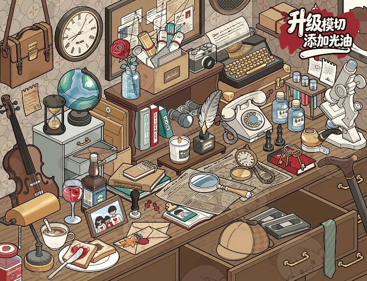 Telado --Desk Organizing|Shelf Display|Restocking-10 Miniature Scenes in 1 --DIY 3D Sticker Scene Book
