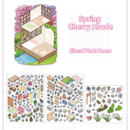 Seasonal Hideaways-DIY 3D Miniature Sticker Scene