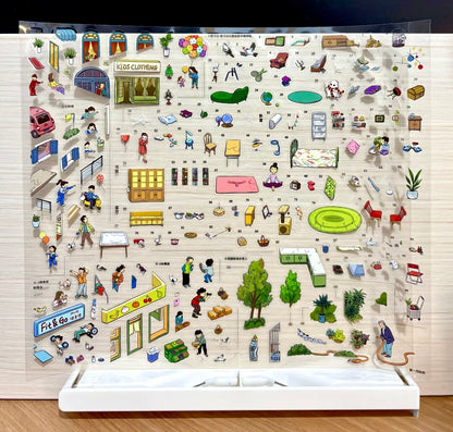 Dawn Market-DIY 3D Miniature Scene Sticker