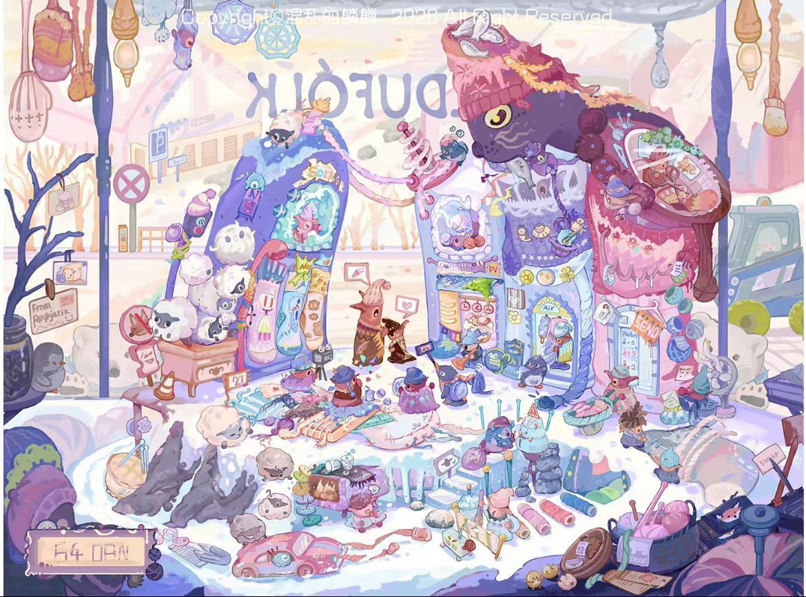 Whimsy Bazaar-DIY 3D Miniature Sticker Scene