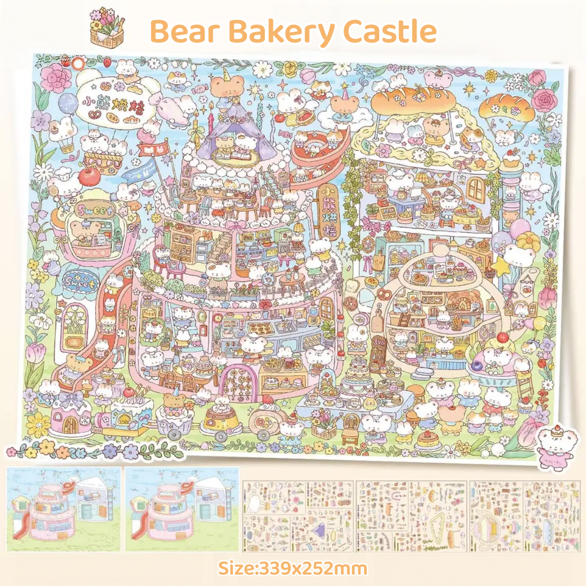 Honey Woods-DIY 3D Miniature Sticker Scene