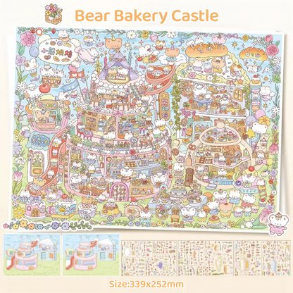 Honey Woods-DIY 3D Miniature Sticker Scene