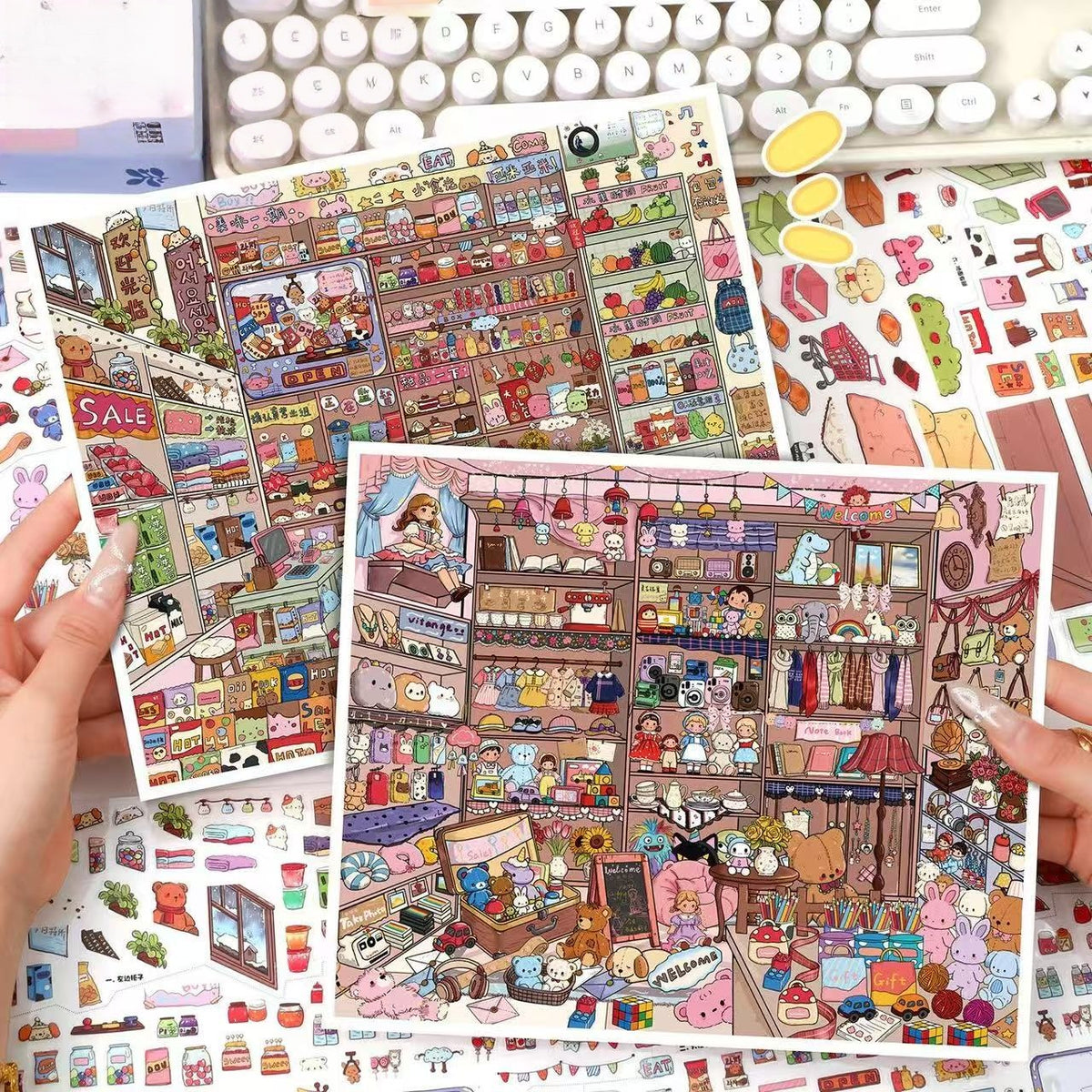 Restock Collection-DIY 3D Sticker Scene -Miniature Scenes