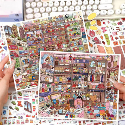 Restock Collection-DIY 3D Sticker Scene -Miniature Scenes