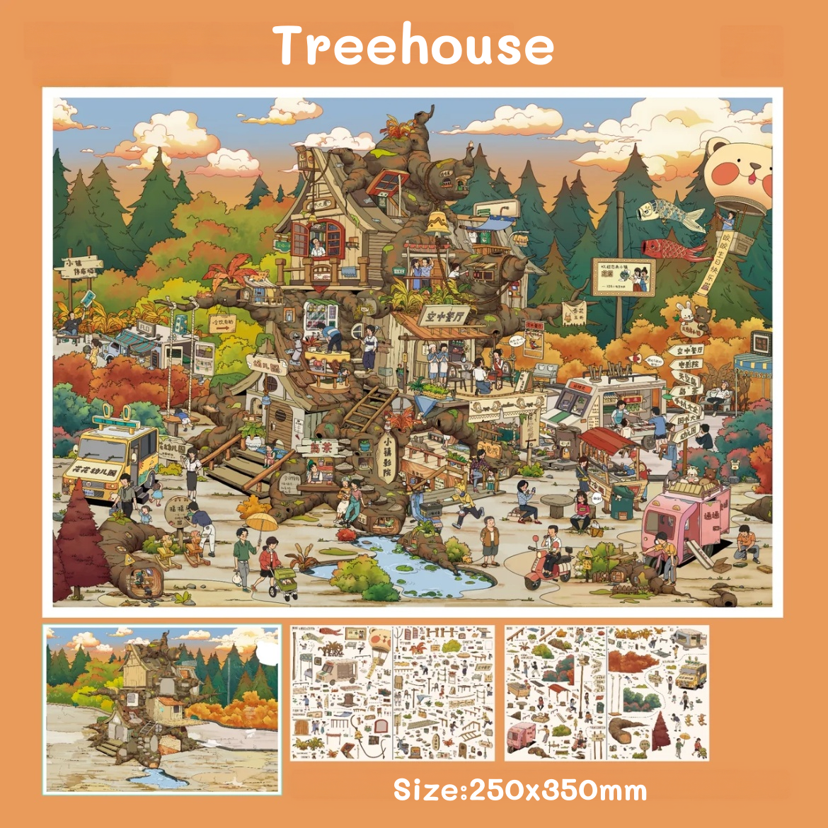 In the Forest-DIY 3D Miniature Sticker Scene