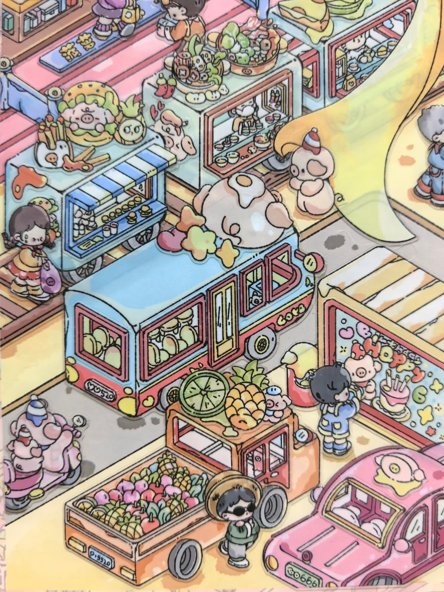 Spring Series--DIY 3D Miniature Scene Sticker