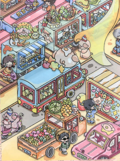Spring Series--DIY 3D Miniature Scene Sticker