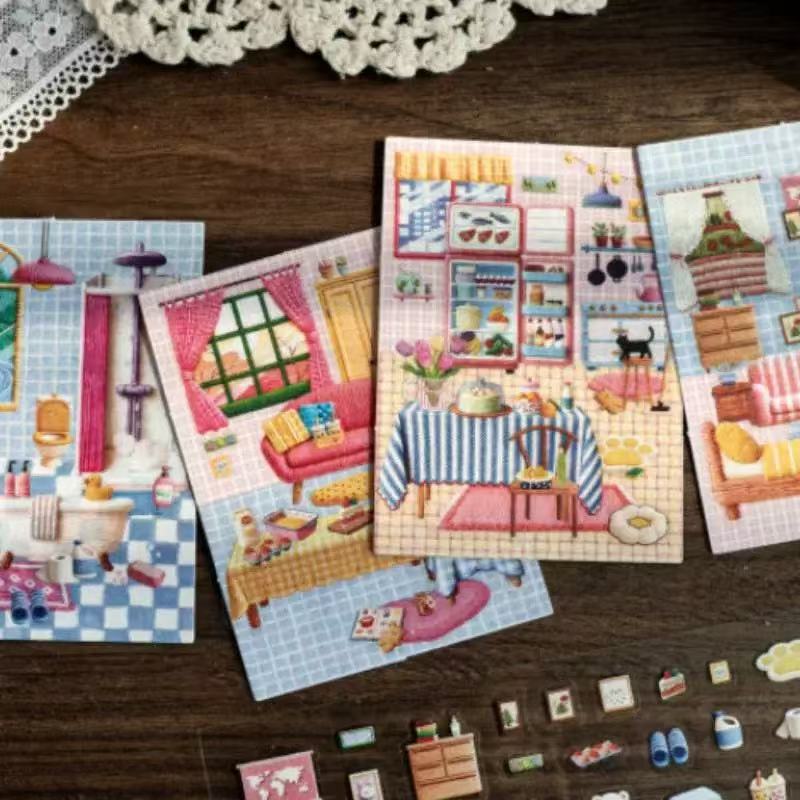 Embroidery Series-DIY 3D Miniature Sticker Scene