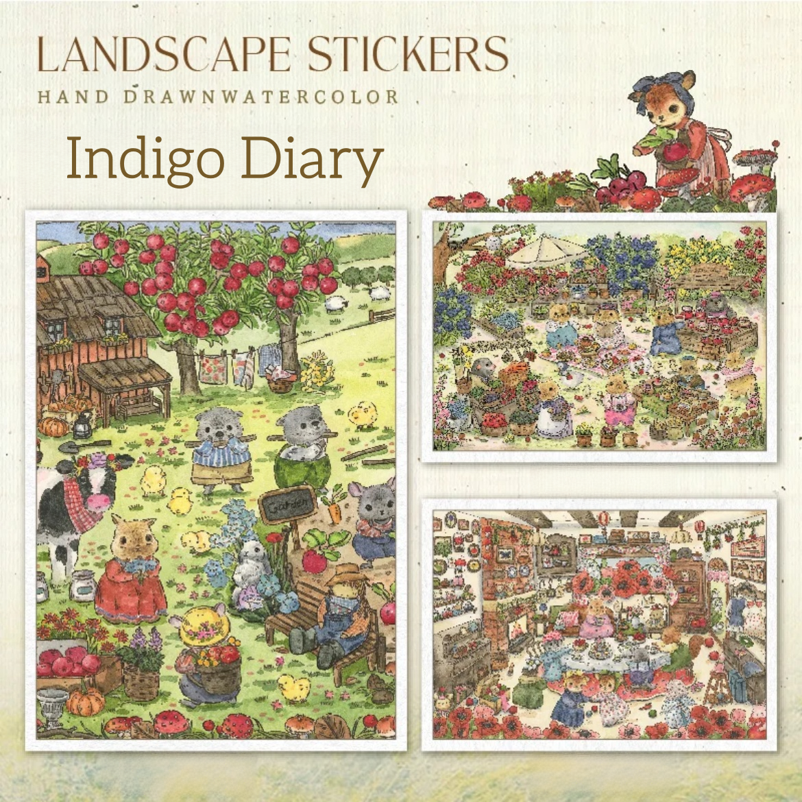 Indigo Diary-DIY 3D Miniature Sticker Scene